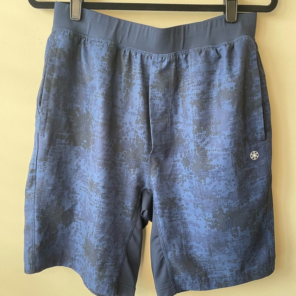 GAIAM Men's Athletic Shorts - Blue and Black